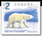 Polar bear post stamp