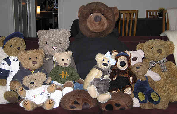 Teddy bear TV-watching